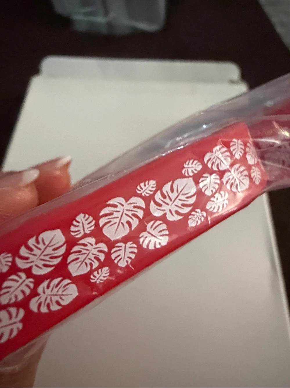 NEW set of 24 silicone Hawaiian themed bracelets (red & blue)